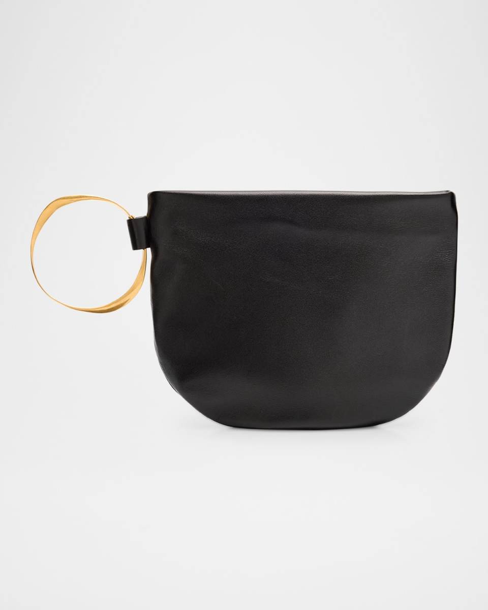 Geo Bracelet Clutch Bag in Napa Leather